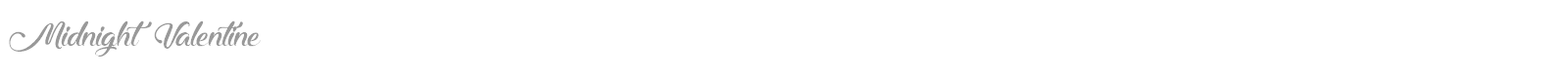 Midnight Valentine font preview